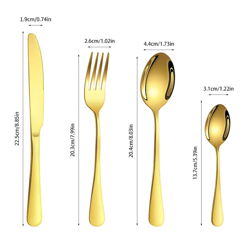 Axyaa 1010 Round Handle Cutlery Set - Ideal for Wedding, Party, Hotel