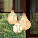 Axyaa Wabi-Sabi Cloth E27 Pendant Lamps for Dining Room Kitchen Bar Chandeliers
