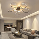 Axyaa Modern LED Ceiling Light for Living Room & Bedroom, Chrome/Gold Plated, AC110-240V