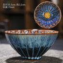 Axyaa Kiln Ceramic Teacups: Hand-Inlaid Kung Fu Design for Travel & Meditation