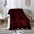 Axyaa Nordic Light Luxury Lamb Wool Flannel Double Layer Thick Quilt Blanket