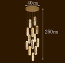 Axyaa Crystal Stair Chandelier Lighting, Ceiling & Hanging LED Chandeliers for Living Room