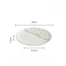 Axyaa Ceramic Steak Plate - Elegant Western Cuisine Tableware