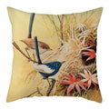 Magpie Print Cushion Cover by Axyaa: Decorative Flora & Fauna Pillowcase for Home