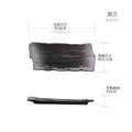 Axyaa Large Ceramic Plates & Sushi BBQ Ribs Flat Plates – Creative Rectangular Design