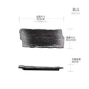 Axyaa Large Ceramic Plates & Sushi BBQ Ribs Flat Plates – Creative Rectangular Design