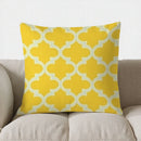 Axyaa Yellow Chevron Pattern Throw Pillow Cover