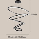 Axyaa Modern Dining Room Chandeliers LED Pendant Ceiling Light for Living Room