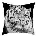 Axyaa Tiger Lion Pillow Case for Home Sofa Decor - Animal Throw Cover