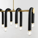 Axyaa U Shape Chandelier: Luxury Designer LED Living Room Lighting Fixtures