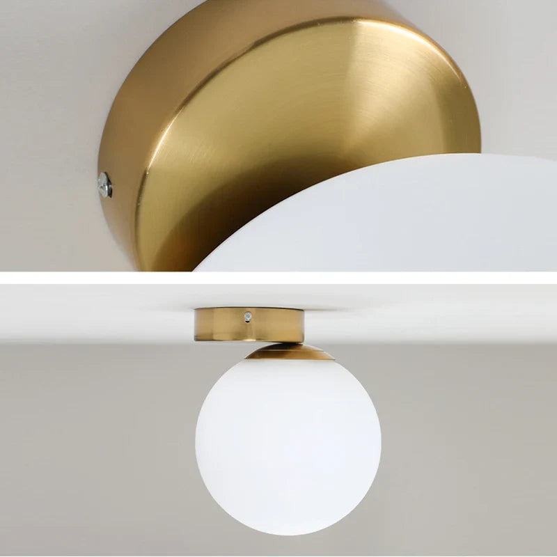 Axya Glass Ball Wall Lamp | Modern Nordic Ceiling Light for Bedroom Living Room