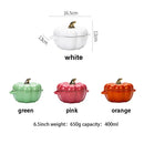 Axya Ceramic Pumpkin Bowl with Lid for Halloween Party Festivities