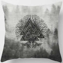 Axyaa Dark World Tree Print Pillow Cover - Home Decor Essential