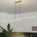 Axyaa 2025 Black Gold LED Dining Chandelier for Kitchen Minimalist Home Decor Lighting