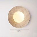 Axyaa Natural Yellow Stone LED Wall Lamp for Modern Wabi Sabi Style Lighting
