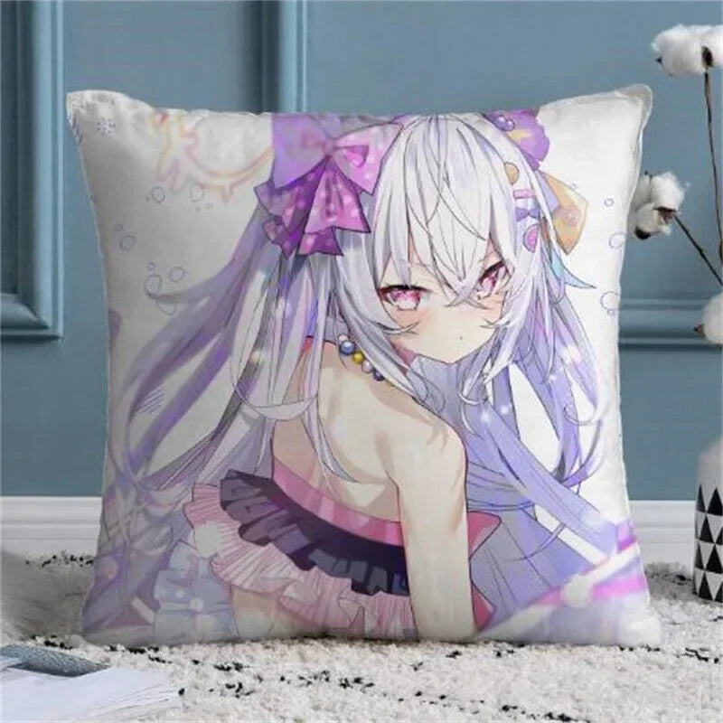 Axyaa Blue Archive Throw Pillow Cover - Soft Sofa Decor Case