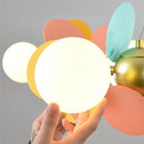 Axya Colorful Wreath Chandelier - Creative Pendant Lamp for Dining Room
