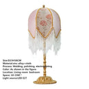 Axyaa French Tassels Table Lamp Retro Living Room Bedroom Villa European Creative Desk Light