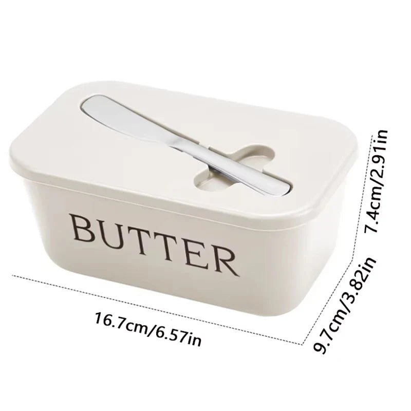 Axyaa Rectangular Cheese Box & Knife Set for Restaurant Kitchen