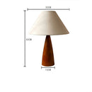 Axyaa Solid Wood Table Lamp: Retro Chinese Style Bedside Lamp