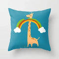 Axyaa Cartoon Animal Pillowcase: Office Car Seat Decor, Sofa Bedroom Cute Pillowcase