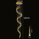 Axyaa Crystal Chandelier: Modern Stair Pendant Light for Living Room & Interior Lighting