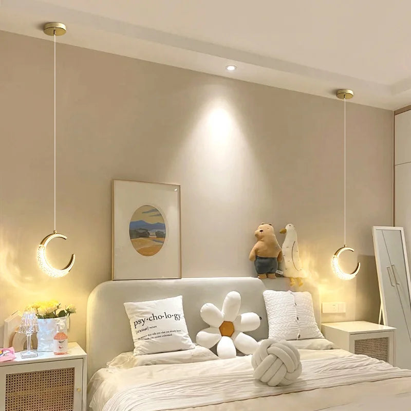 Nordic Crystal Pendant Lights by Axyaa: Elegant Indoor Ceiling Lamp for Home Lighting