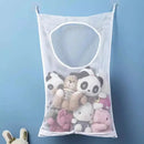 Axyaa Foldable Mesh Laundry Basket Wall Hanging Organizer Hook Household Storage