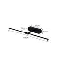 Axyaa LED Metal Bathroom Mirror Wall Lamp with Acrylic Lampshade and Paint Finish