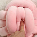 Axyaa Handmade Velvet Knot Throw Pillow for Home Sofa Bed Chair