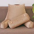 Axyaa Waist Reading Pillow with Armrest - Removable Long Backrest for Maximum Comfort