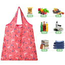 Axyaa Foldable Reusable Shopping Grocery Bag Eco-Friendly Beach Storage Tote - Fashion Print