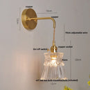 Axyaa Clear Glass LED Wall Lights with Pull Chain Switch