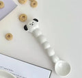 Axyaa Cute Korean Cartoon Ceramic Plates Spoon Set Kitchen Tableware