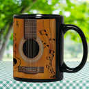 Axyaa Guitar Music Black Coffee Mug - 330ML