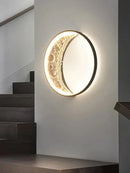 Axyaa Nordic Moon LED Wall Light for Modern Home Decor - Bedroom & Living Room Lighting