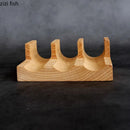 Axya Wooden Sushi Display Plate: Molecule Cuisine Rack for Restaurant & Specialty Display
