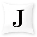 Axyaa Polyester Alphabet Cushion Cover 45X45cm for Home Sofa Decor