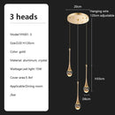 Axyaa Crystal Chandelier for Modern Duplex Living Room Attic Lighting