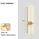 Axyaa 360° Rotatable LED Wall Sconce, Touch Dimmable & Adjustable Brightness