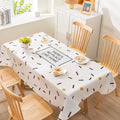 Axyaa Light Luxury Rectangular Tablecloth with Oil-Proof and Anti-Scalding Features