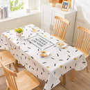 Axyaa Light Luxury Rectangular Tablecloth with Oil-Proof and Anti-Scalding Features