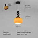 Axyaa Cream Glass Pendant Light with Adjustable Height Wood Wall Mount