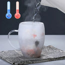 Axya Double Wall Glass Coffee Mug with Handles for Milk, Gifts – Clear High Borosilicate Teacup