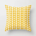 Yellow Giraffe Design Throw Pillow Cover for Home Decor by Axyaa