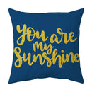 Axyaa Blue & White Daisy Cushion Cover: Elegant Home Decor for Living Room & Sofa