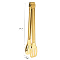 Axyaa Stainless Steel BBQ Steak Tongs - Hollow Grill Clamp & Kitchen Utensil