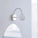 Axyaa Silver Hose Glass Ball Wall Lamp Modern Nordic Bedroom LED Light