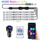 Axyaa Symphony RGB Ambient Car Foot Lights LED Interior Decor Wireless Remote App Control
