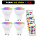 Axyaa 10W RGBW LED Light Bulb Spotlight with Remote Control - Home Decoration
